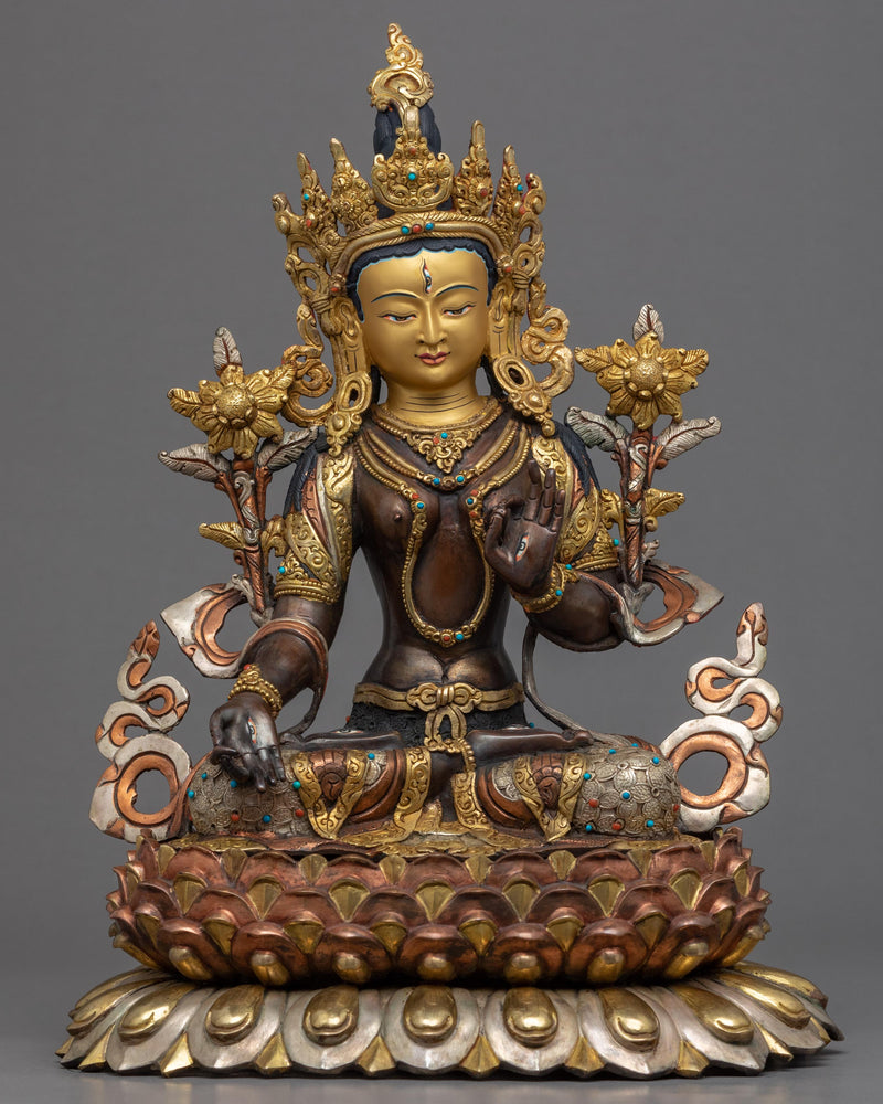 Goddess White Tara Statue 
