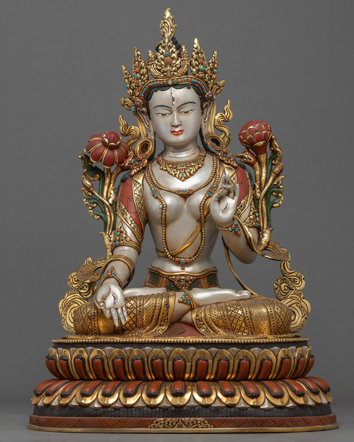 Nepalese White Tara Statues