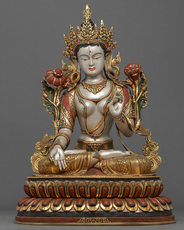 Buddhist White Tara Statue