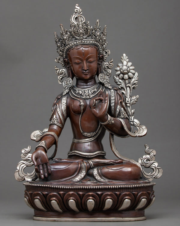 white tara buddha sculpture