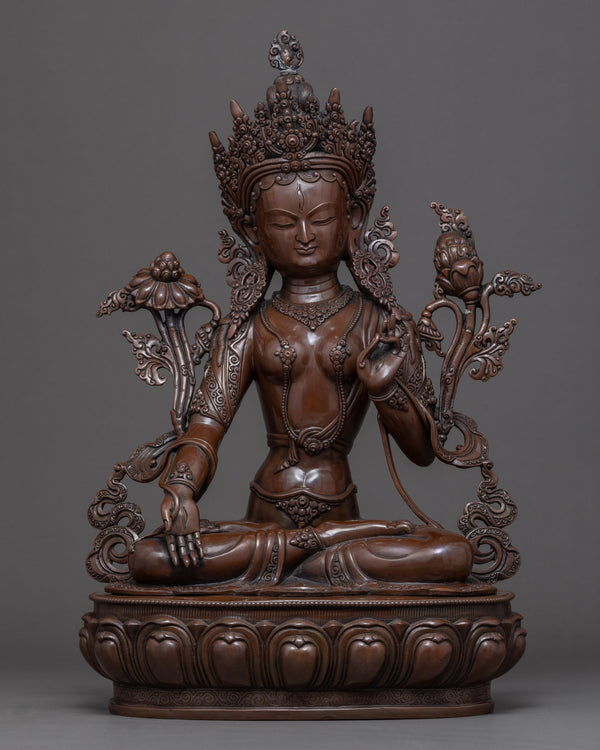 Goddess White Tara Statue 