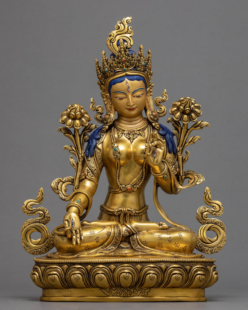 White Tara Goddess Sculpture