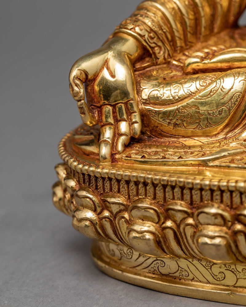 Yuthok Statue | 24K Gold Gilded Statue