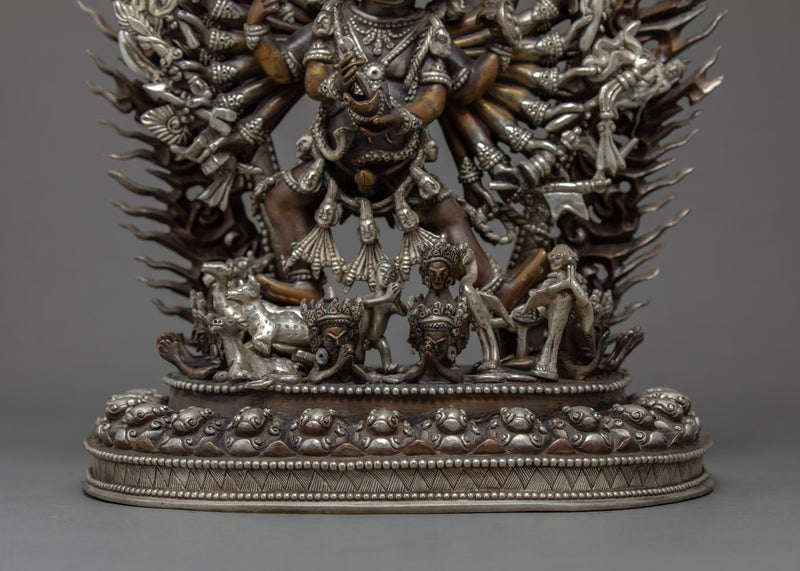 Yamantaka Sculpture | Traditional Hand Carved Buddhist Art