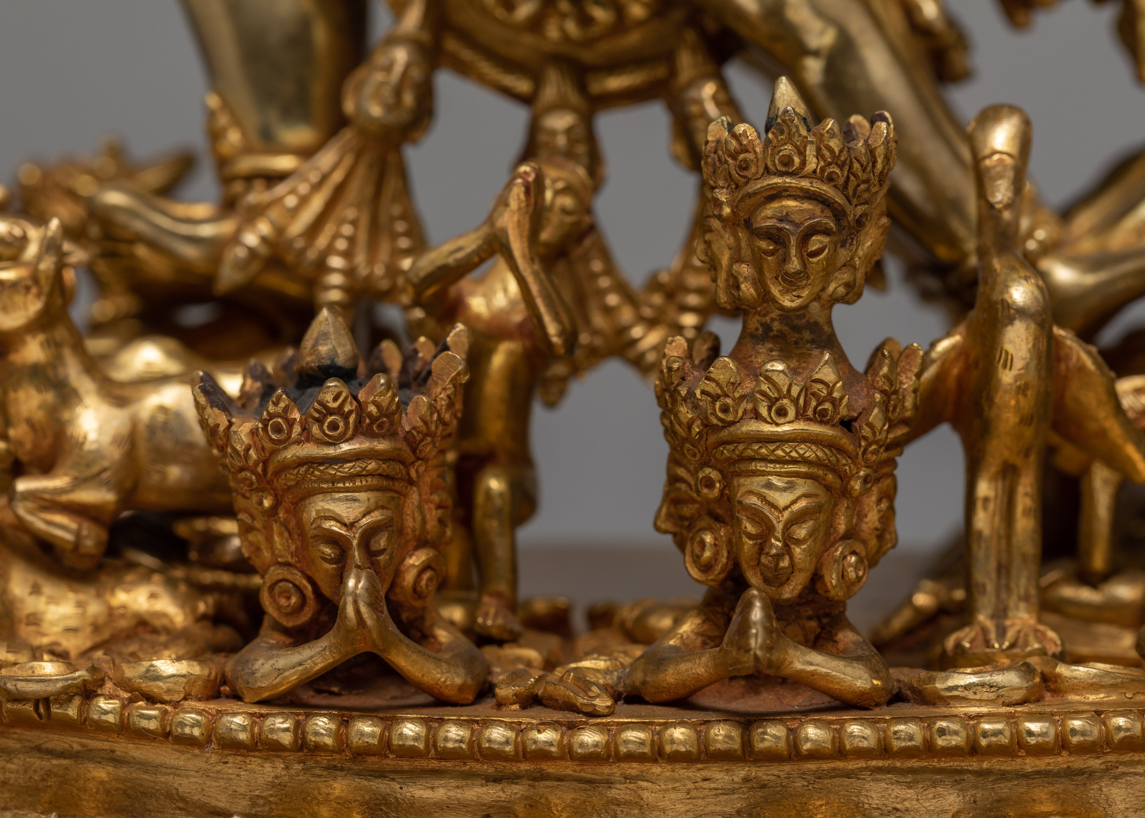Yamantaka Statue | Buddhist Wrathful Deity | Exquisite Gold Statue
