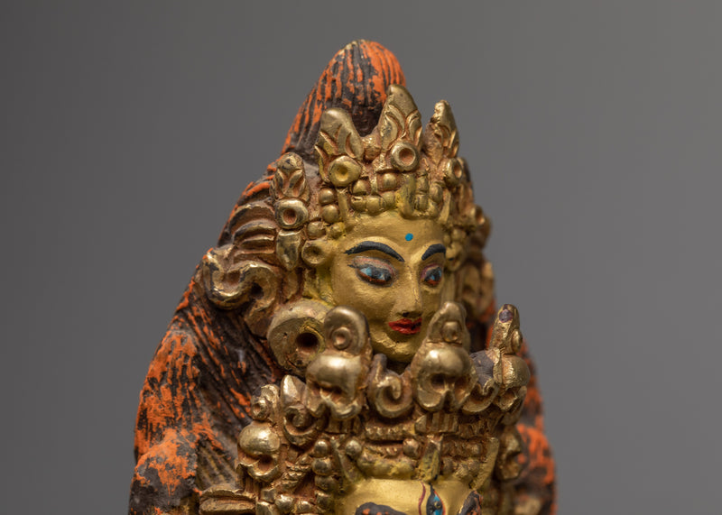 Yamantaka Statue | Buddhist Wrathful Deity | Exquisite Gold Statue
