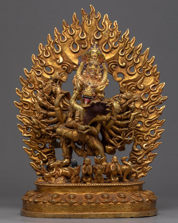 Yamantaka With Consort Sculpture