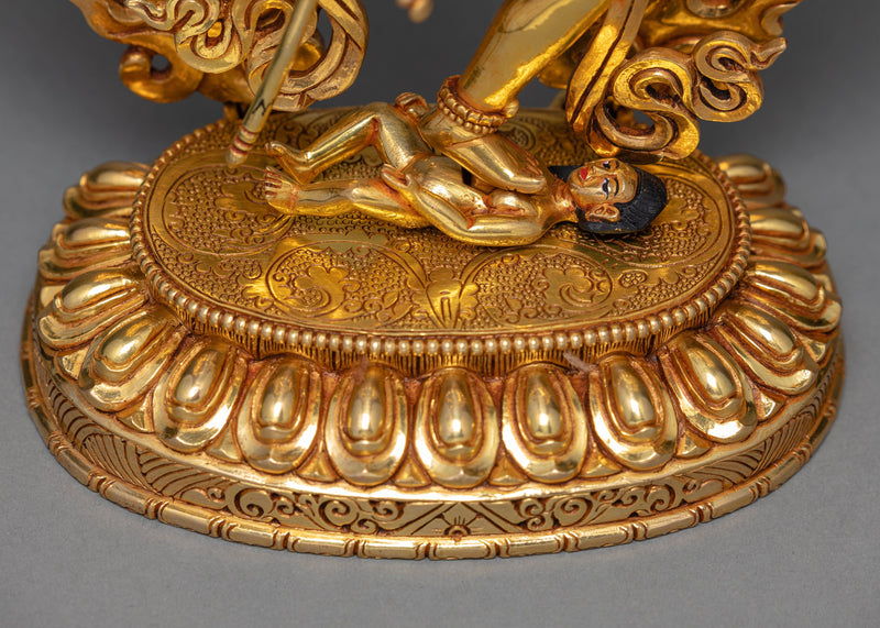 Dorje Phagmo | Vajravarahi | Traditionally Hand Carved Gold Statue