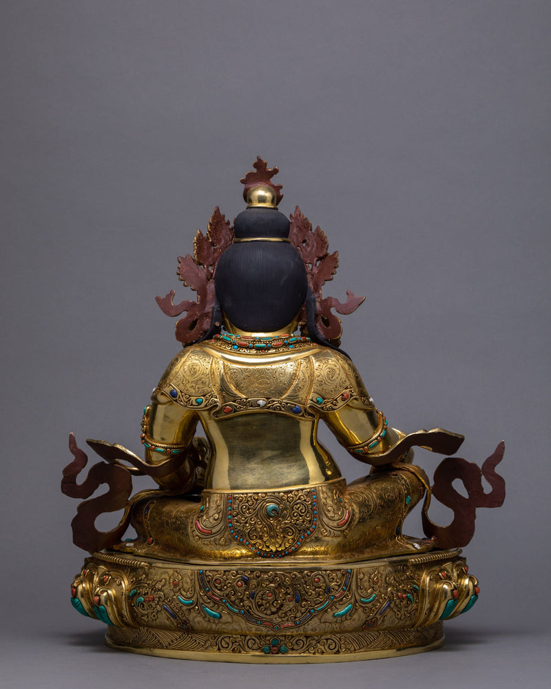 Jambhala Statue | Buddhist Deity Of Wealth | 24K Gold Gilded