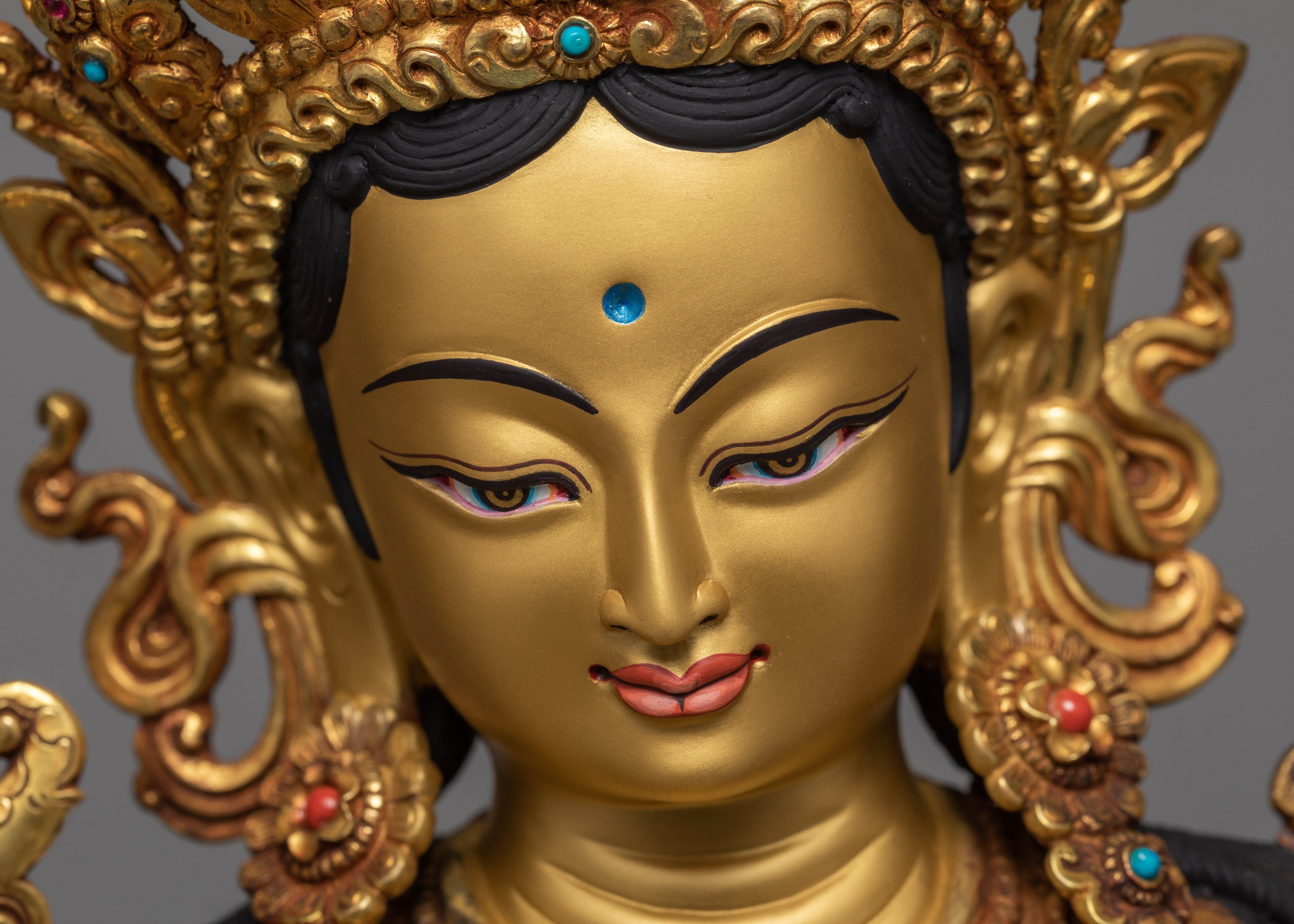 Green Tara Statue | Mother Protector Tara Statue | Beautifully Hand Carved