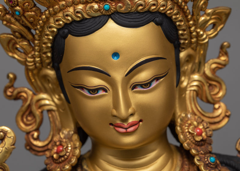 Green Tara Statue | Mother Protector Tara Statue | Beautifully Hand Carved