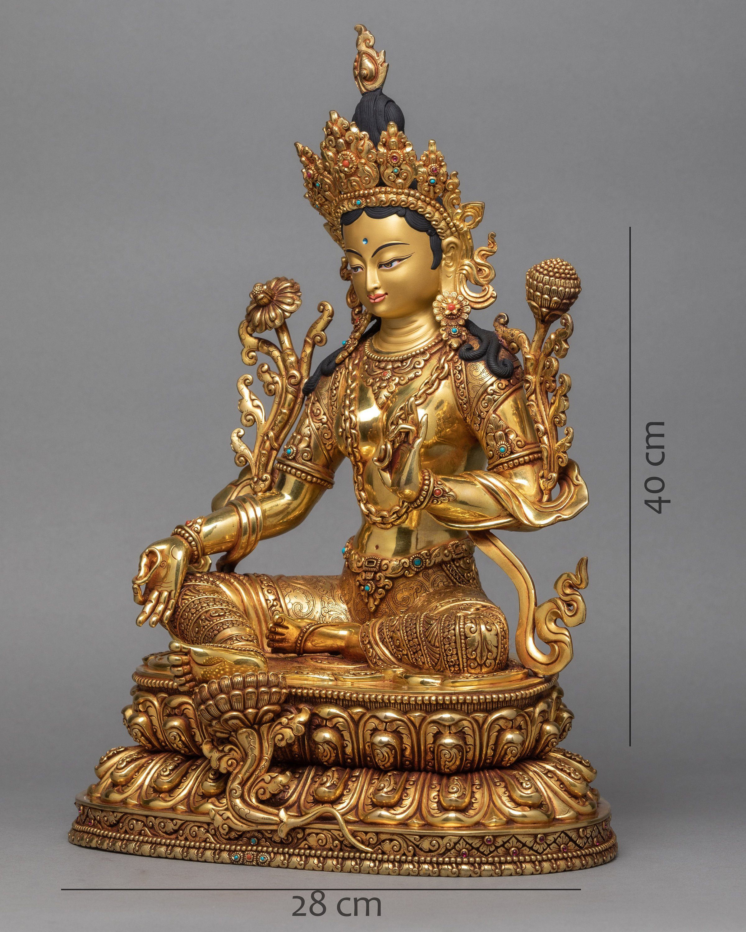 Green Tara Statue