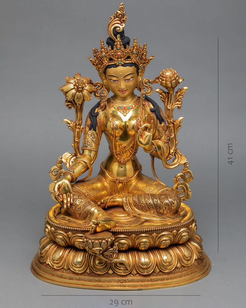 Green Tara Statue