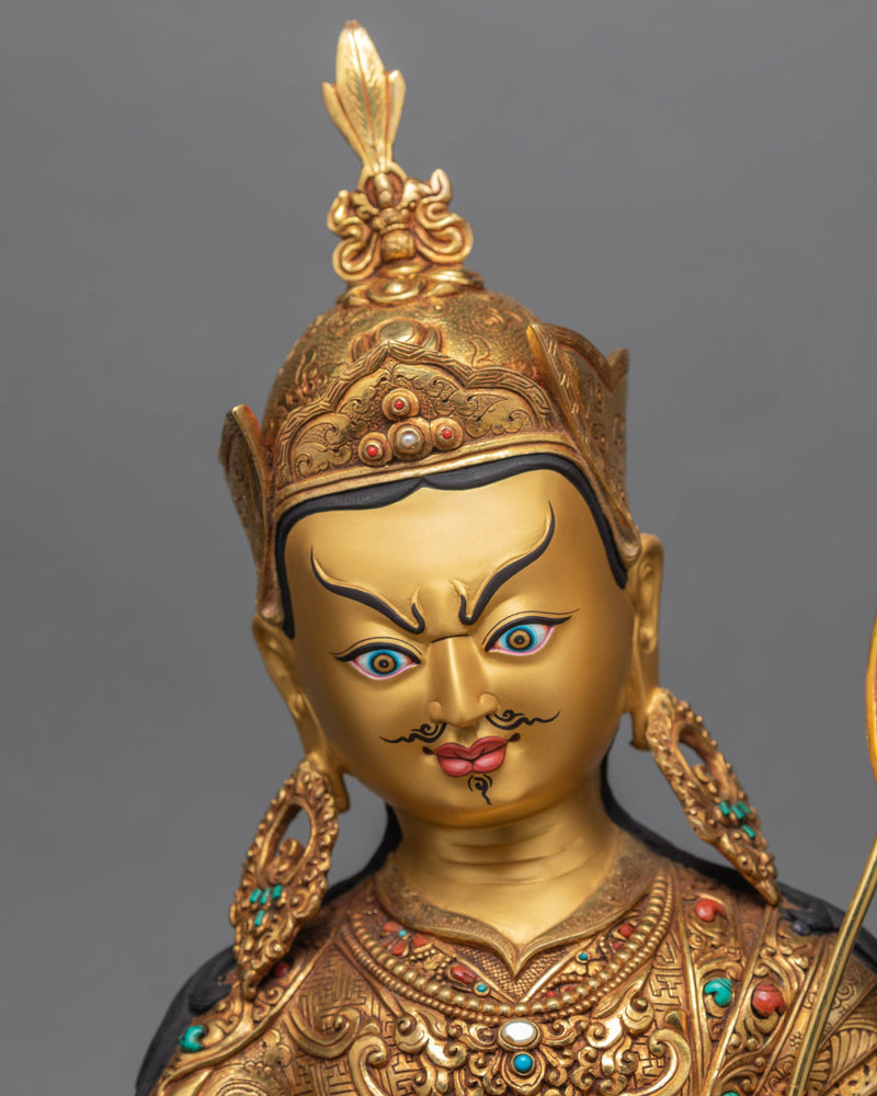 Guru Rinpoche Statue | Padmasambhava Art | Tibetan Sculpture