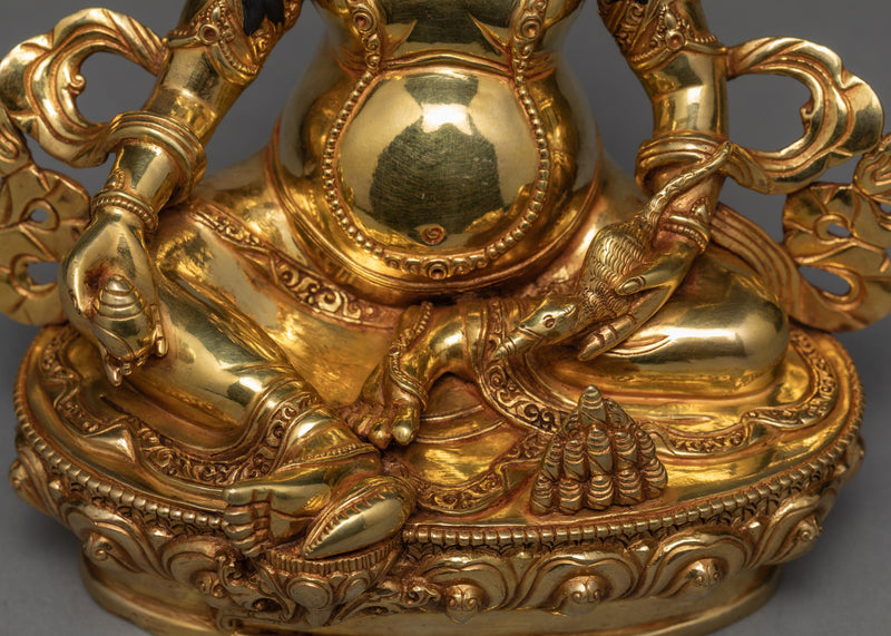 Jambala | Dzambhala Statue | Traditionally Hand carved Wealth Deity