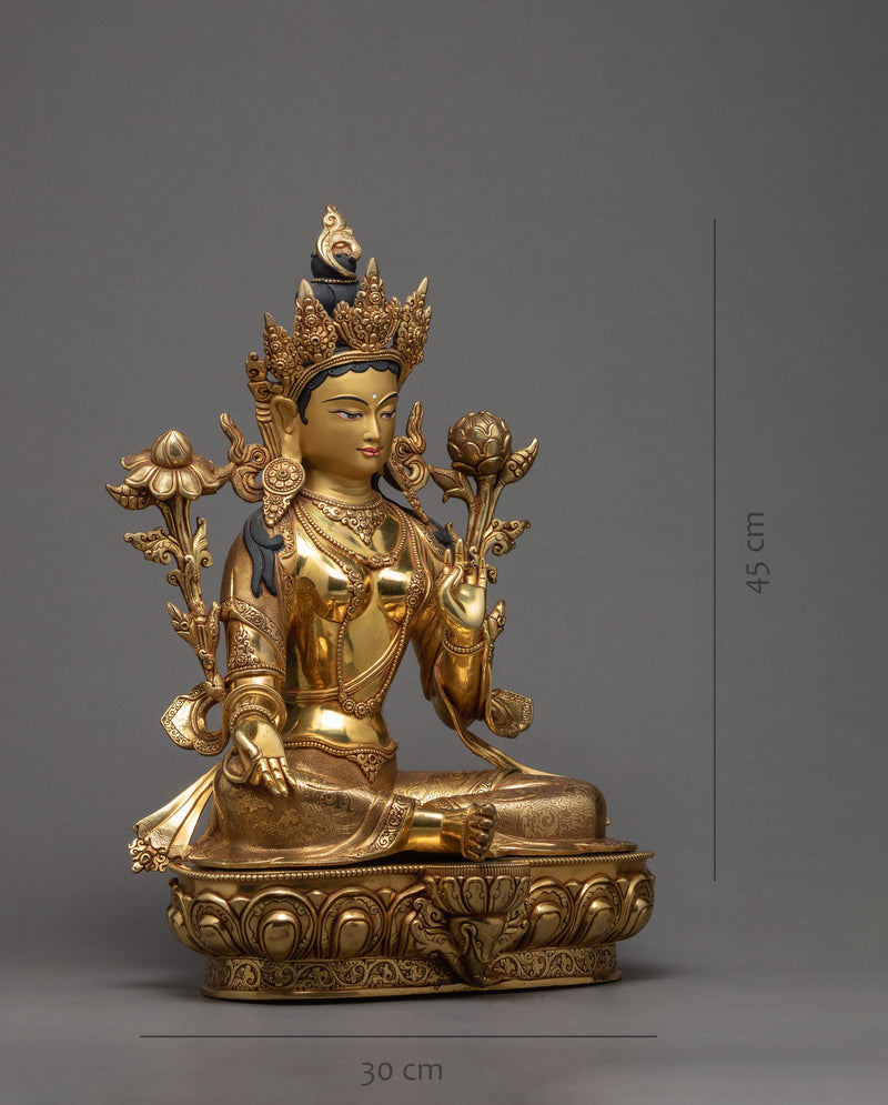 Mother Green Tara | Traditional Buddhist Statue