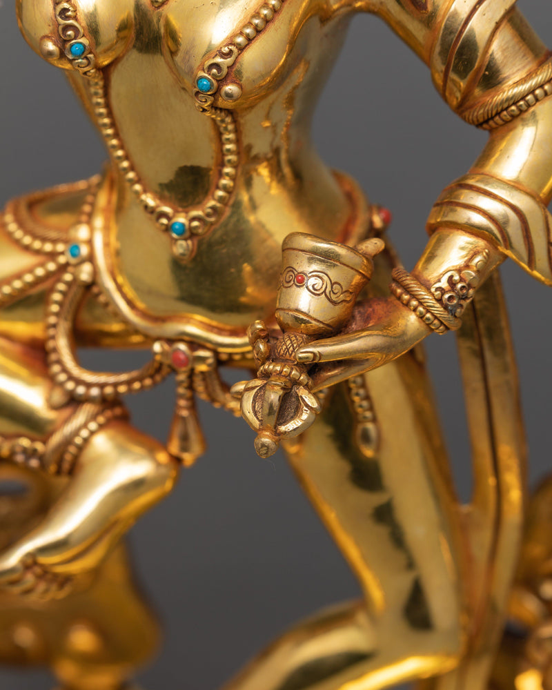 Machig Labdron | 24K Gold Gilded Yogini Statue