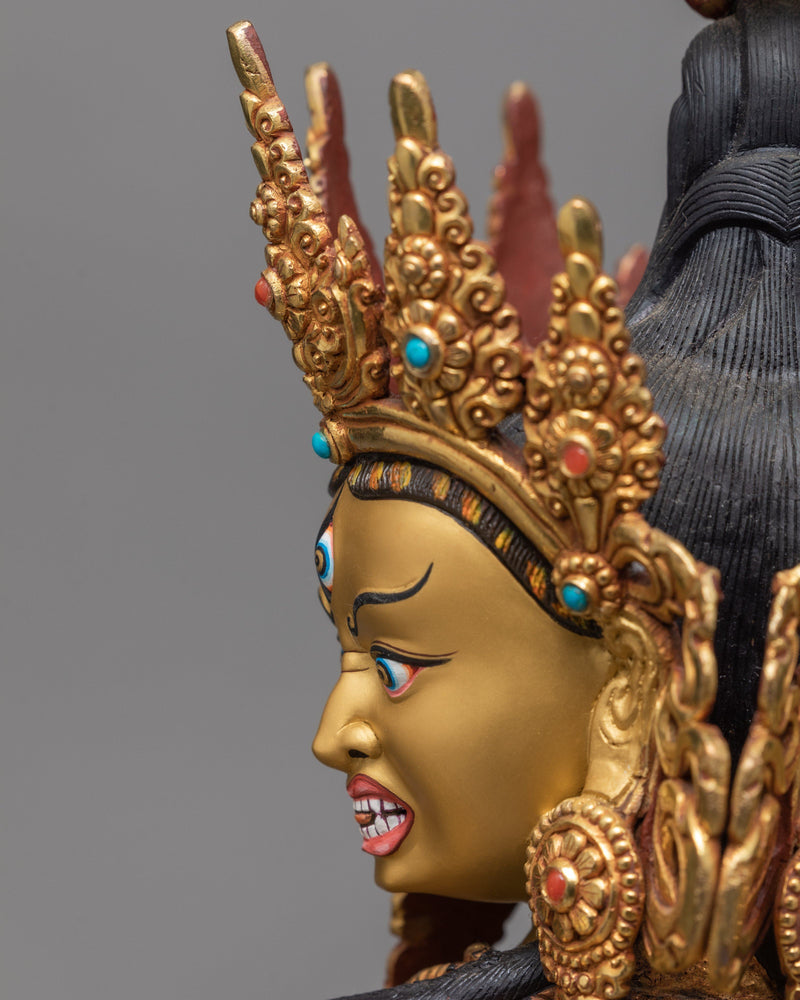Namgyalma Statue, Ushnishavijaya, Handmade 24k Gold Tibetan Buddhist Statue