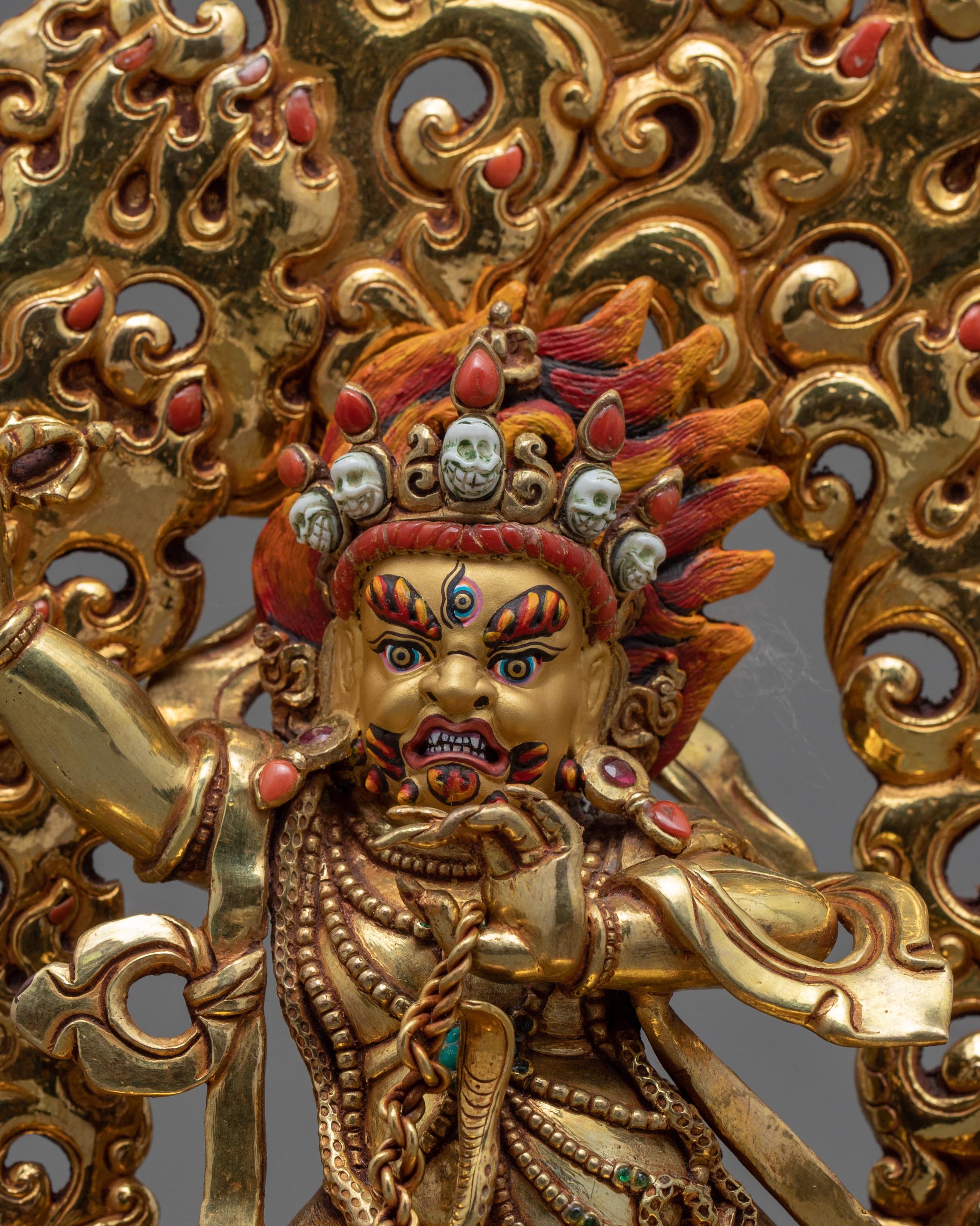 Small Vajrapani Statue | Tibetan Bodhisattva Art