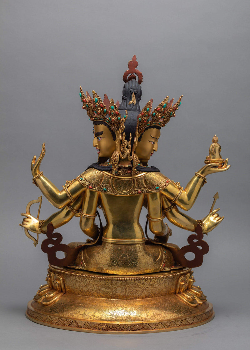 Rare Namgyalma (Ushnishavijaya ) Statue, Tibetan Buddhist Statue