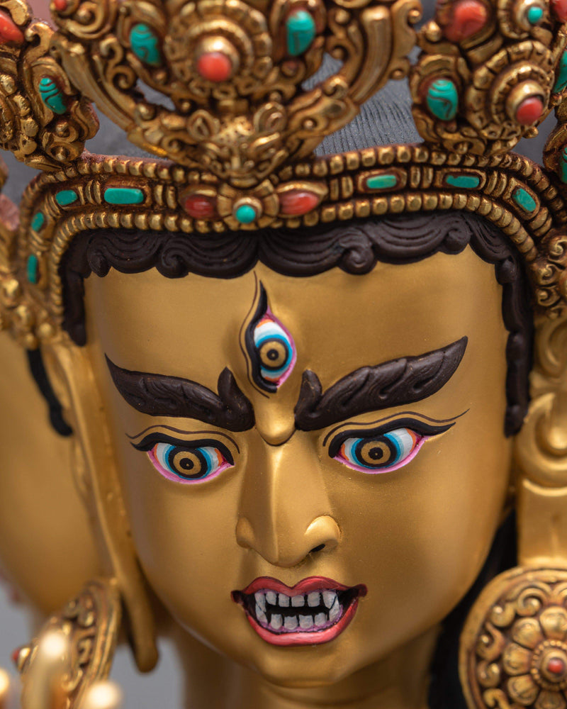 Rare Namgyalma (Ushnishavijaya ) Statue, Tibetan Buddhist Statue