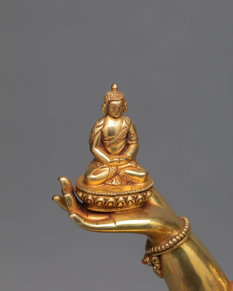Rare Namgyalma (Ushnishavijaya ) Statue, Tibetan Buddhist Statue