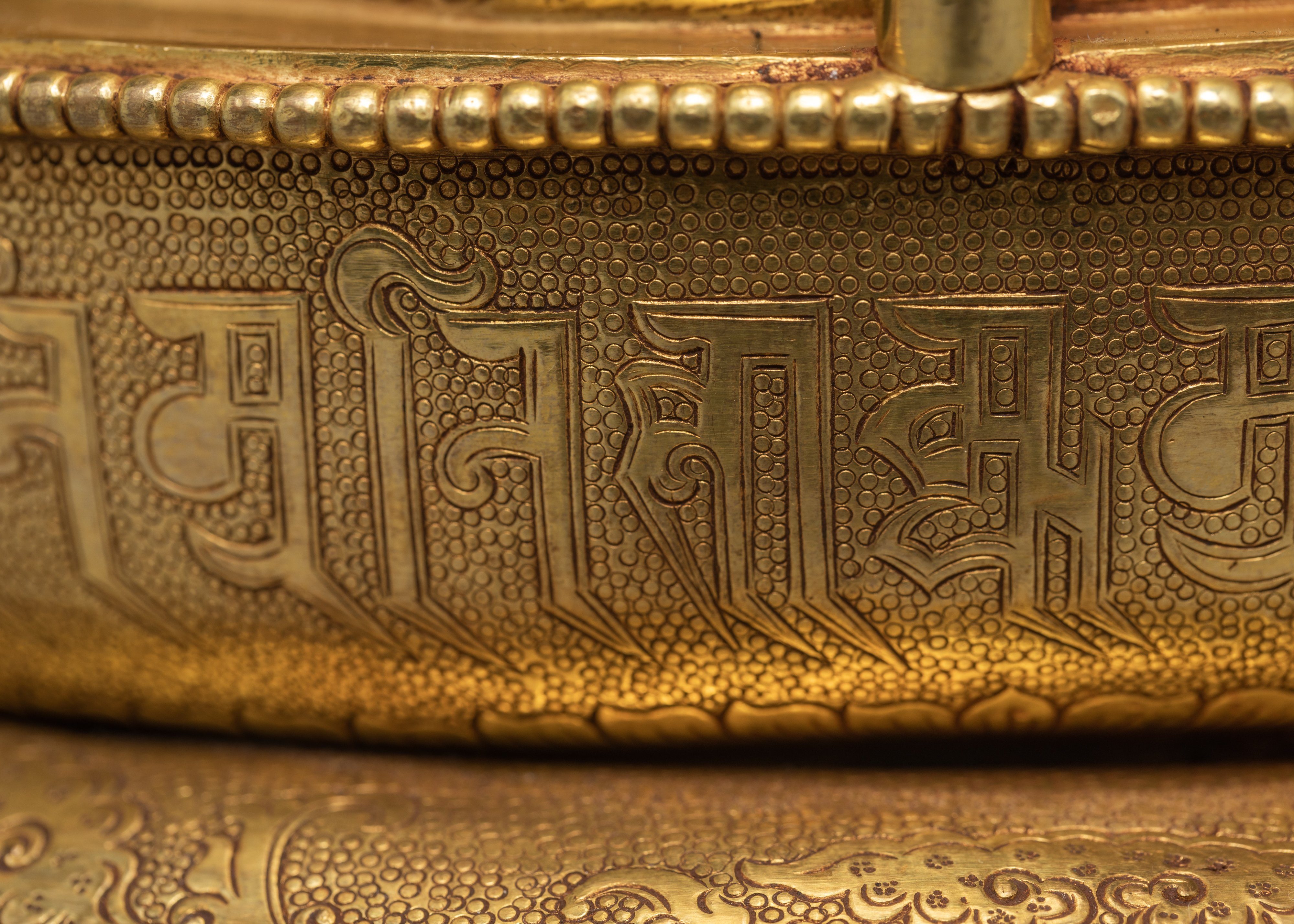 Shakyamuni Buddha Statue, Traditional 24k Gold Buddha Statue, Himalayan Art