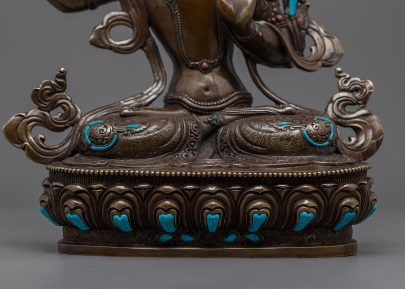 Bodhisattva Manjushri Statue | Himalayan Sculpture of Bodhisattva of Wisdom