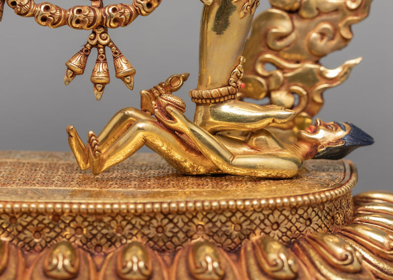 Vajrayogini Statue, Traditionally Gold Gilded Dakini Statue