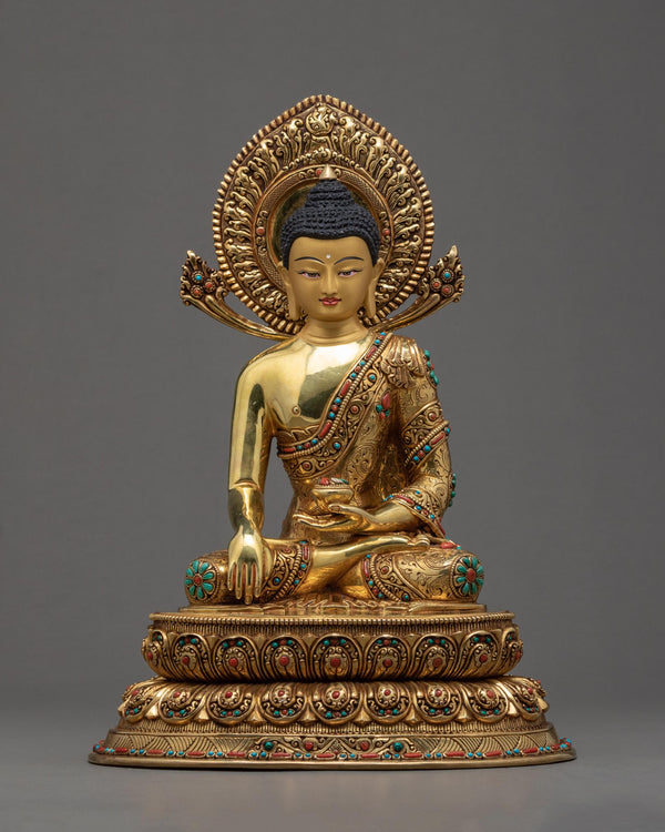 Buddha Shakyamuni Sculpture, Buddhism Enlightened Deity Statue