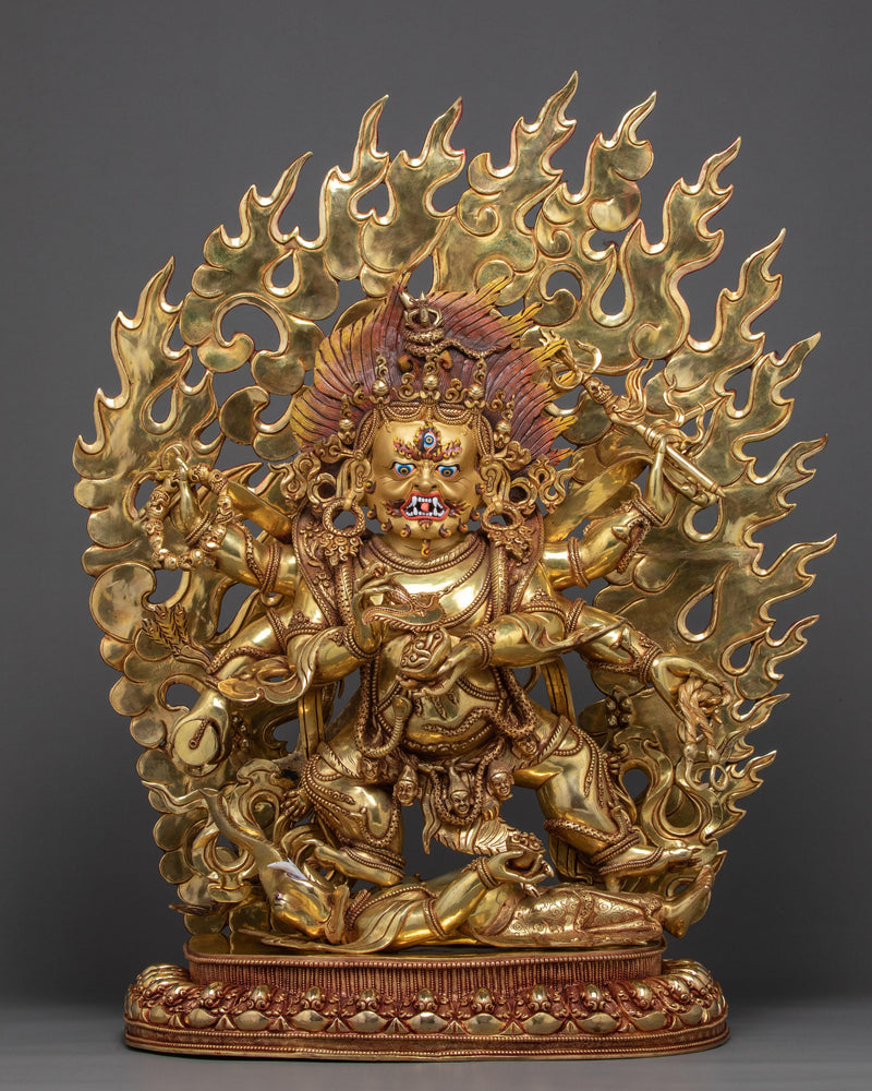 Six Armed Mahakala Statue