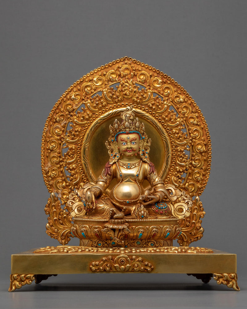 Dzambhala Gold Statue