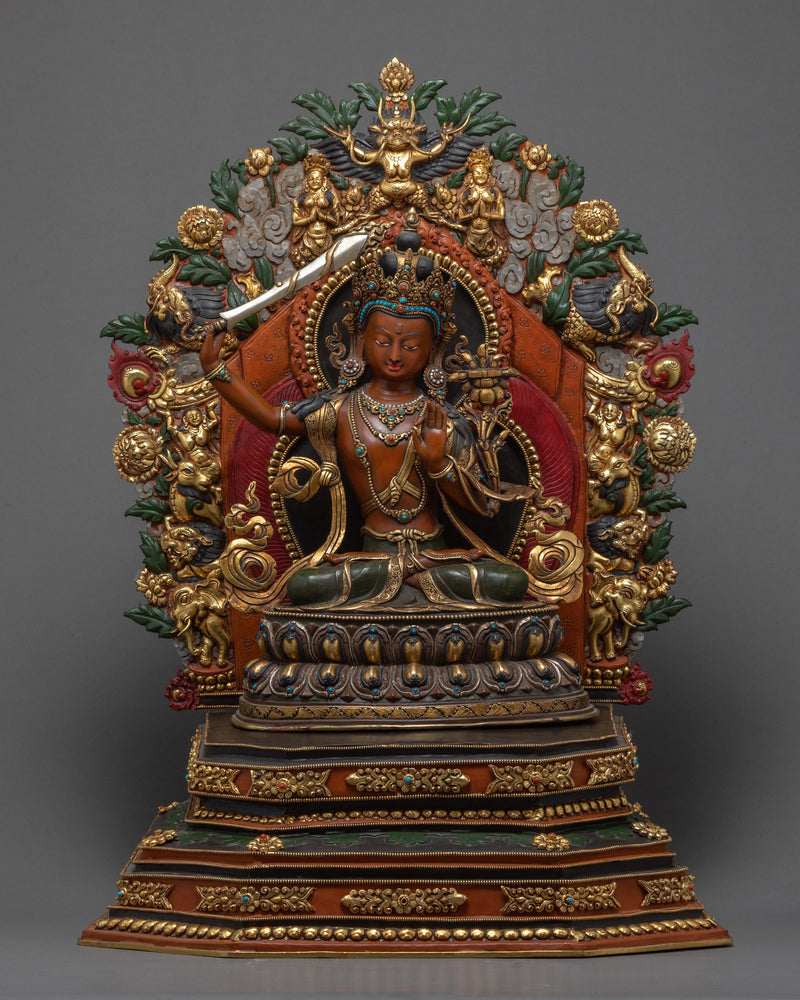 Bodhisattva Manjushri, Deity Of Wisdom Statue