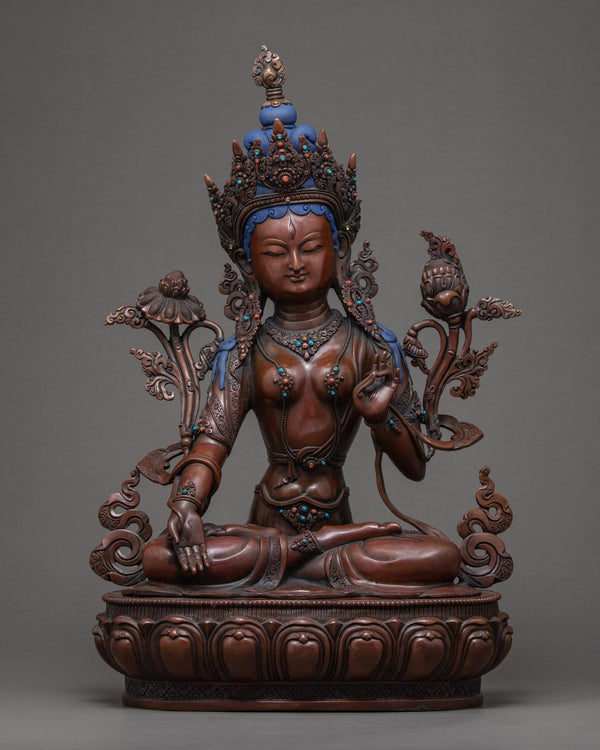 The Buddhist Deity, White Tara Buddha Statue